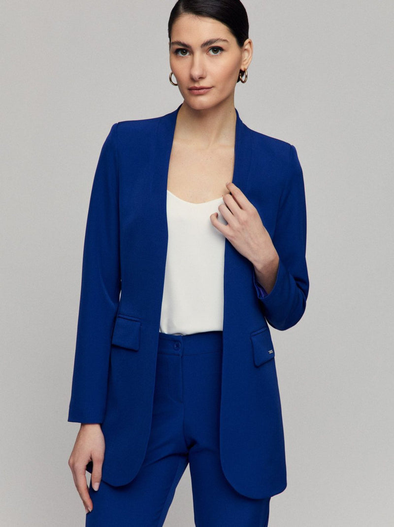 LOGAN (2) mao neck midi blazer - extra colors