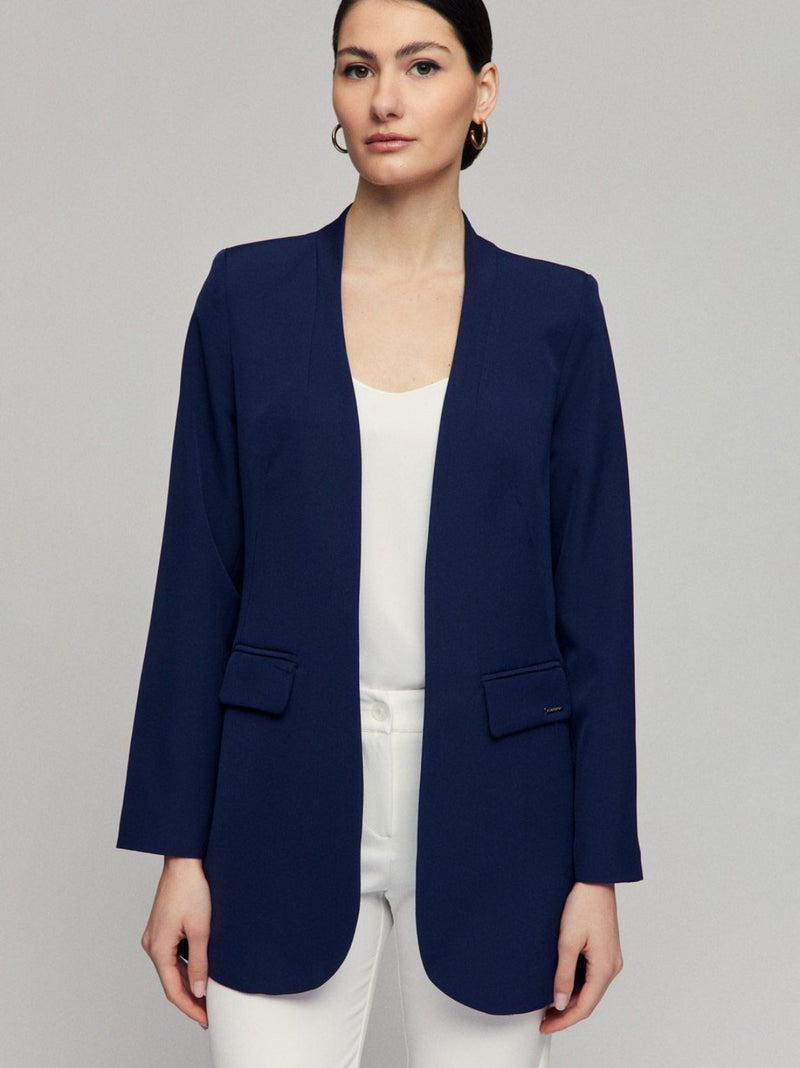 LOGAN (2) mao neck midi blazer - extra colors