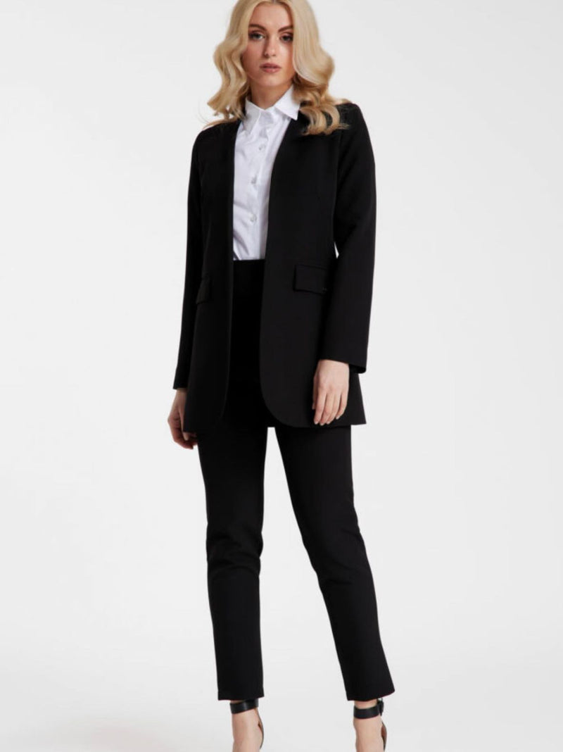 LOGAN (2) mao neck midi blazer - extra colors