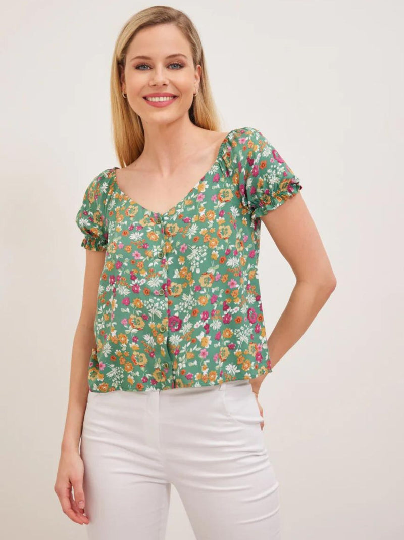 ALESSANDRA floral top