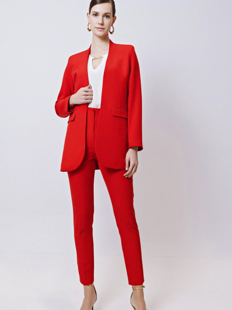 LOGAN (2) mao neck midi blazer - extra colors