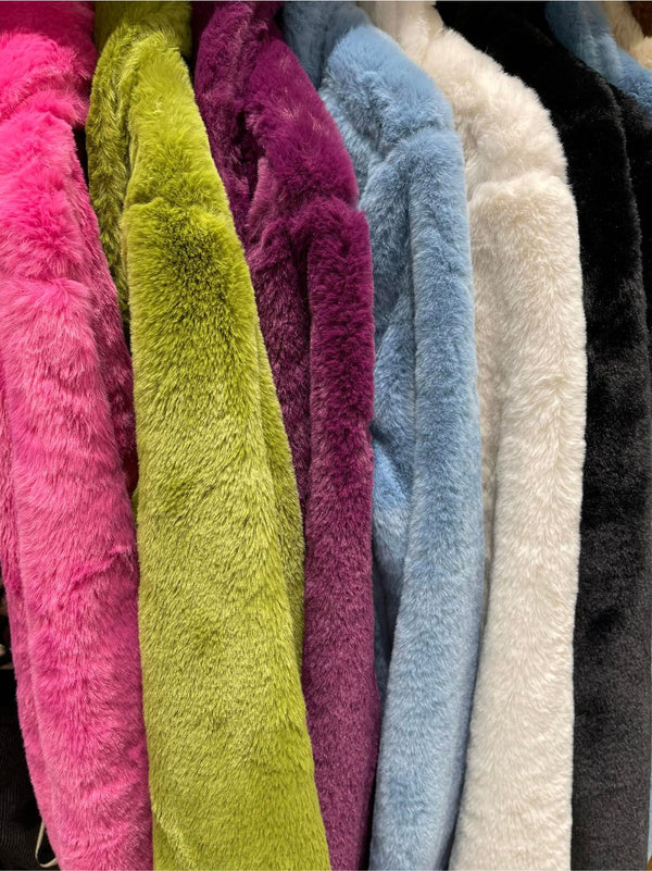 PENNY eco fur coat - extra colors