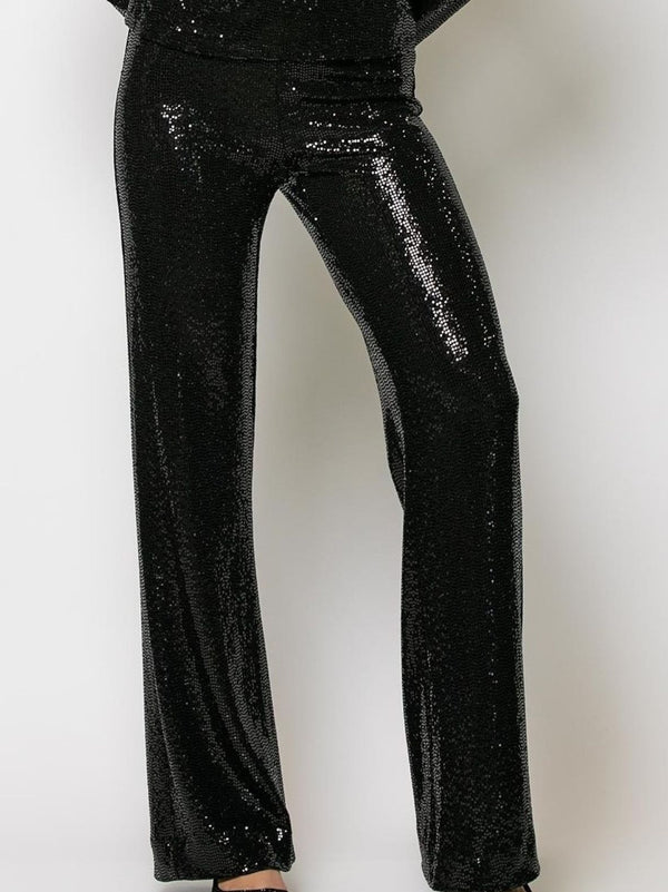 HELEN sequin flare pants