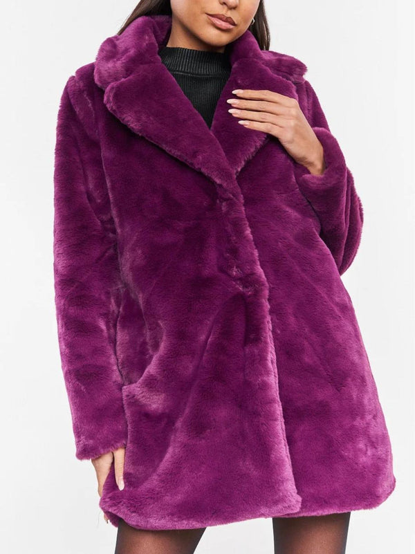 PENNY eco fur coat - extra colors