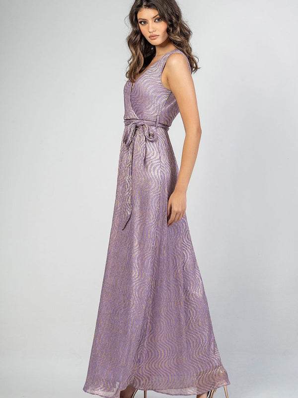 MIRABELLE maxi lurex dress