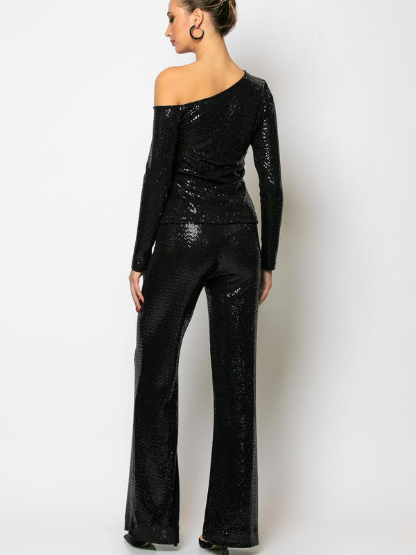 HELEN sequin flare pants