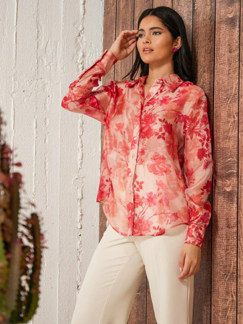 CELESTE floral shirt