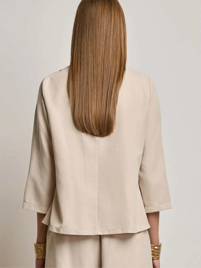 KALLI σετ με suede εφέ - 2 χρώματα