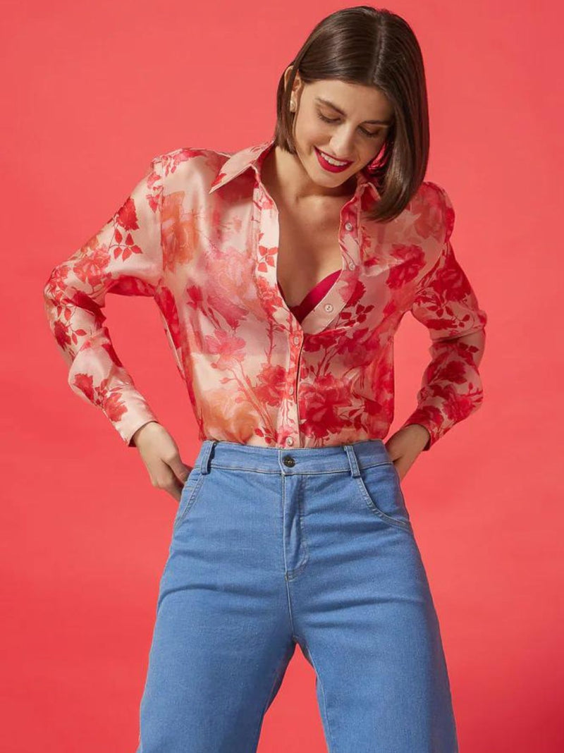 CELESTE floral shirt