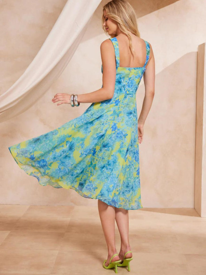 SICILY floral cocktail dress