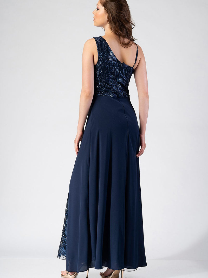 CAROLINE maxi dress with sequin embroideries - 2 colors