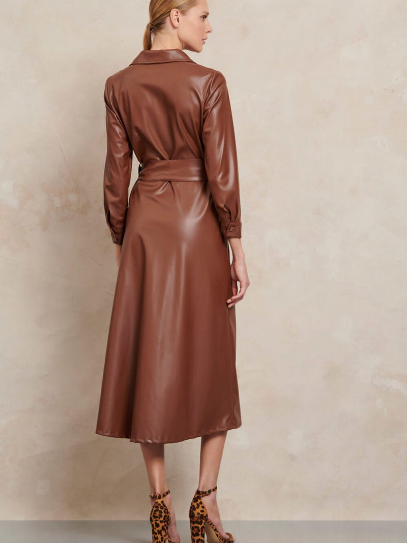 HEIDI leatherette dress - 2 colors