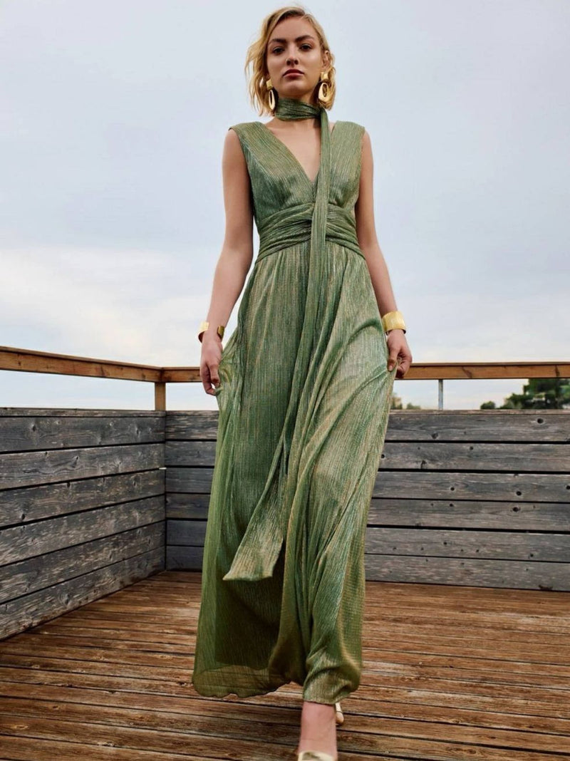 ELOUNDA maxi lurex φόρεμα