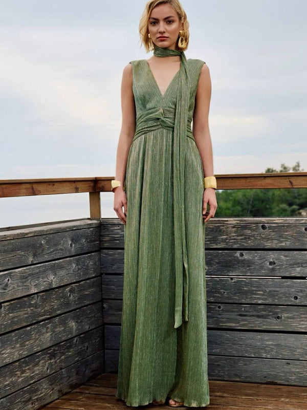 ELOUNDA maxi lurex φόρεμα