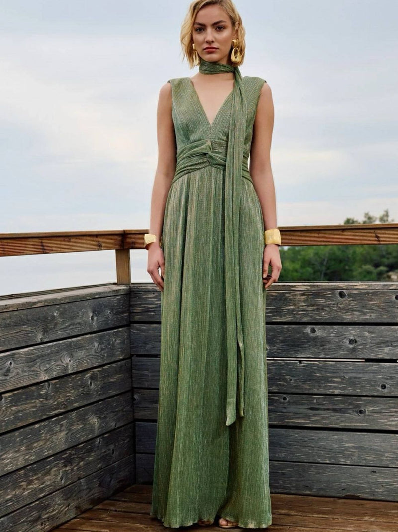 ELOUNDA maxi lurex φόρεμα