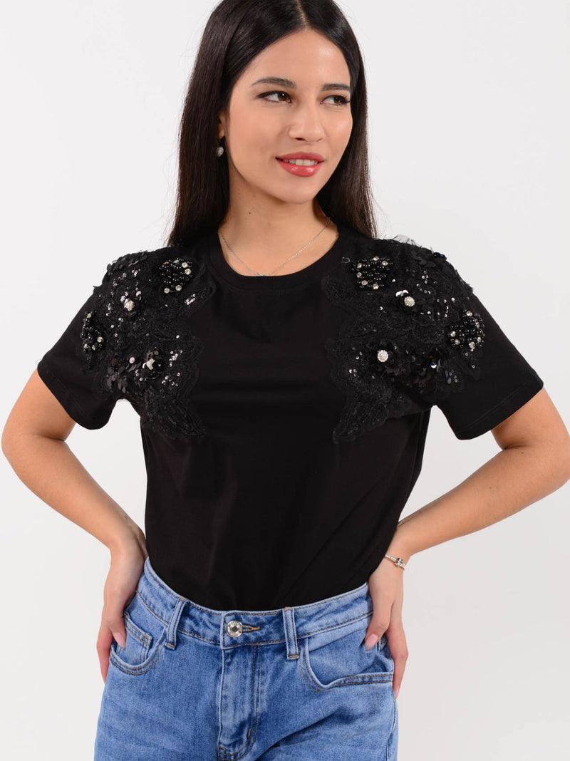 ILYA embellished t-shirt - 2 colors