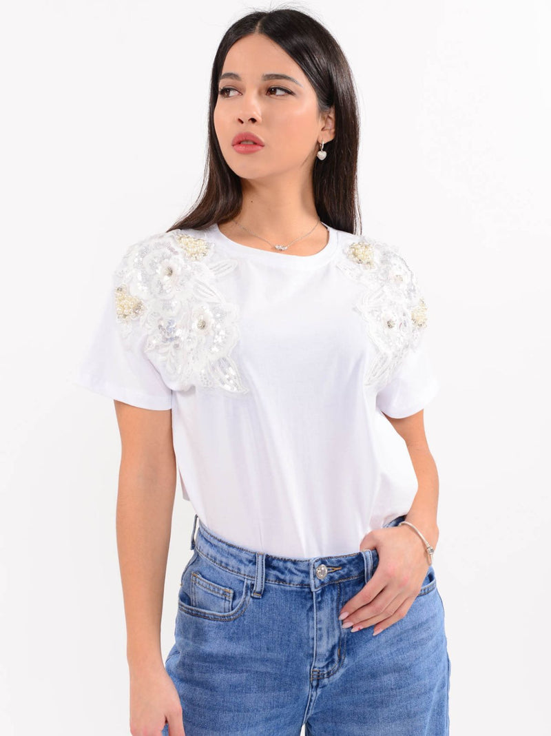 ILYA embellished t-shirt - 2 colors