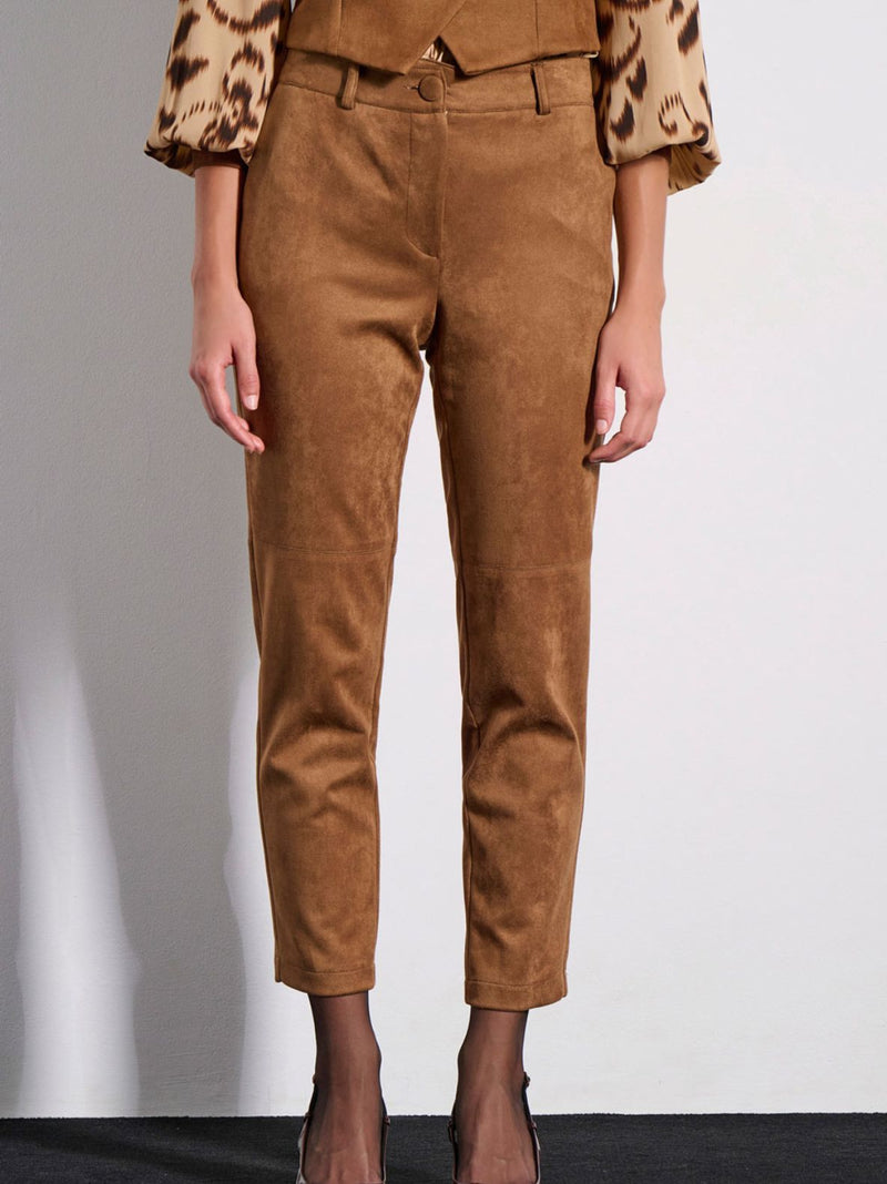 EVA παντελόνι με σουέντ εφέ - 2 χρώματα