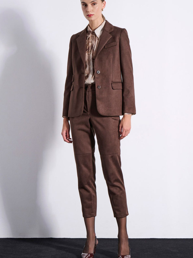 EVA σακάκι με σουέντ εφέ