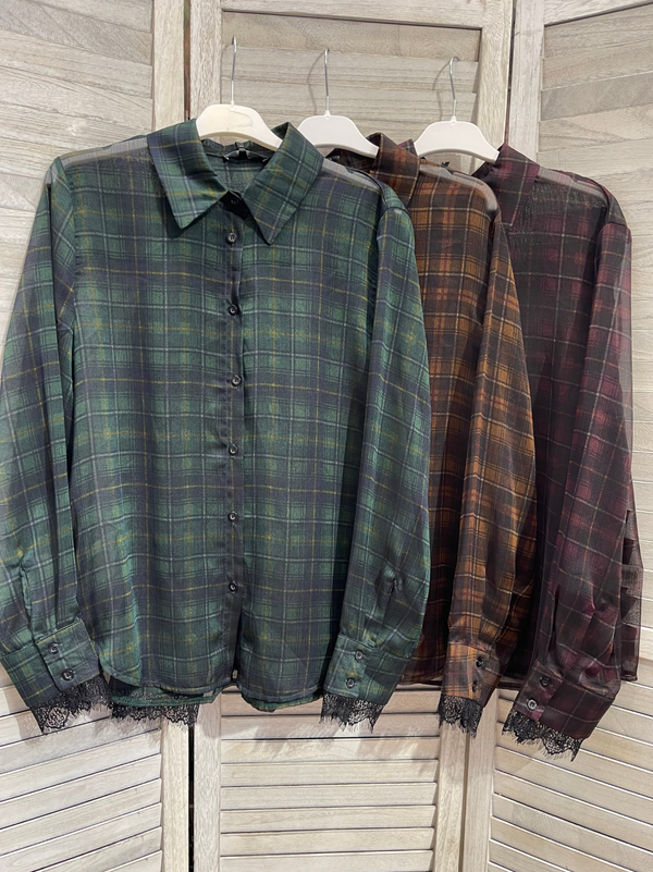 JADE καρώ πουκάμισο - 3 χρώματα