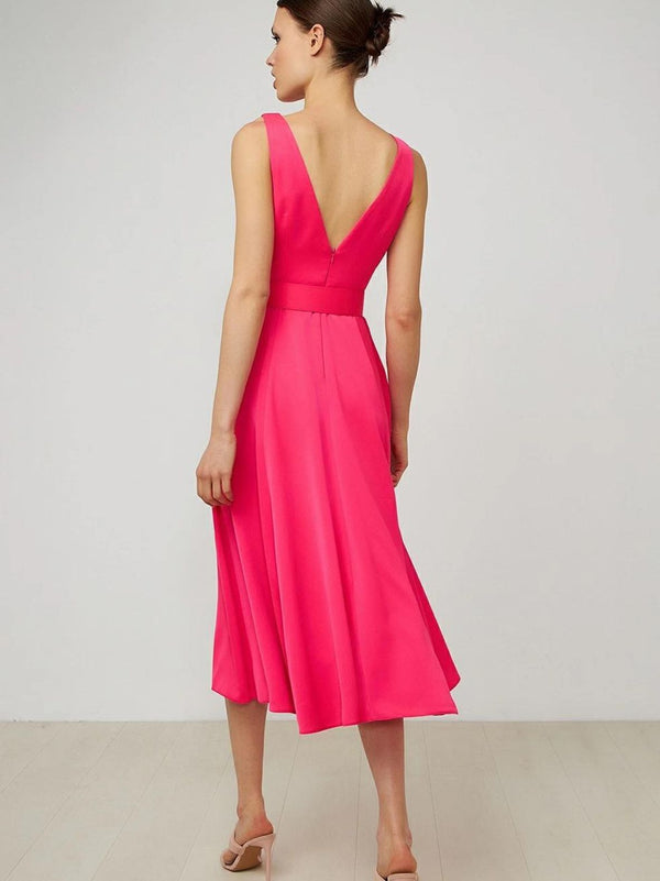 CASSANDRA satin cocktail dress