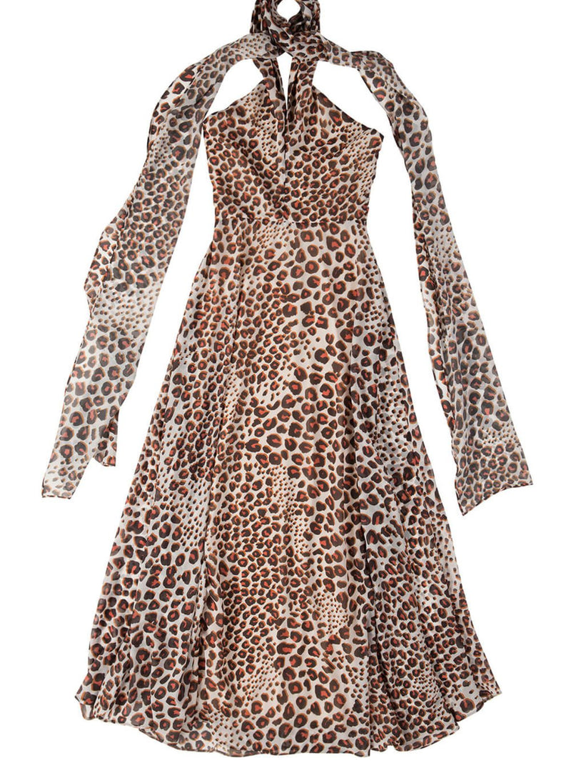 NALANI leopard maxi dress