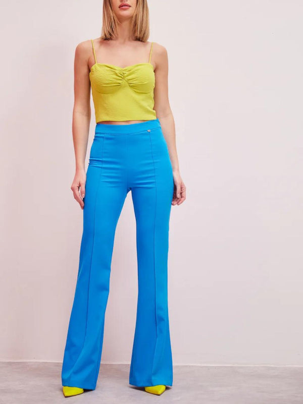 KATE turquoise flared trousers