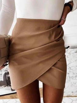 CHERYL mini leatherette skirt - 2 COLORS