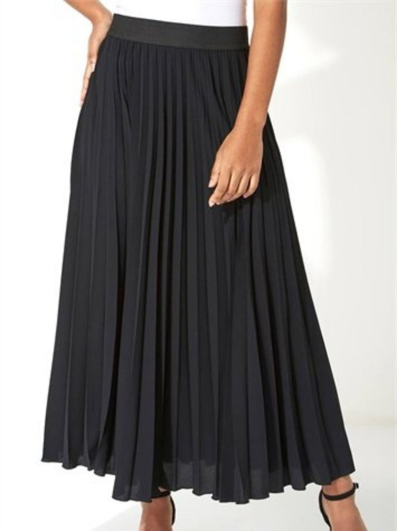 ZIA black pleated skirt