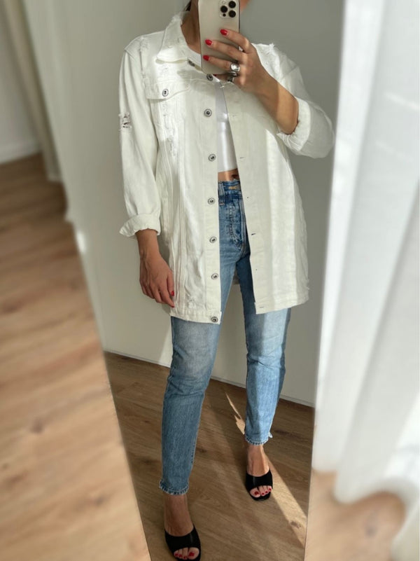 ARIANA midi denim jacket - 2 COLORS